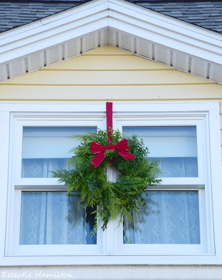 Weihnachtsdeko DIY Kranz Thuja und Buchs selber machen für Haustür und Eingangsbereich, Christmas Wreath, Deko Dekoration, Tür Fenster weihnachtlich Eingang Kränze