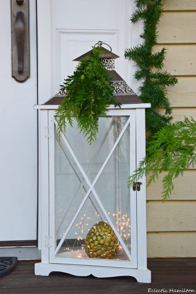 Weihnachtsdeko DIY Kranz Thuja und Buchs selber machen für Haustür und Eingangsbereich, Christmas Wreath, Deko Dekoration, Tür Fenster weihnachtlich Eingang