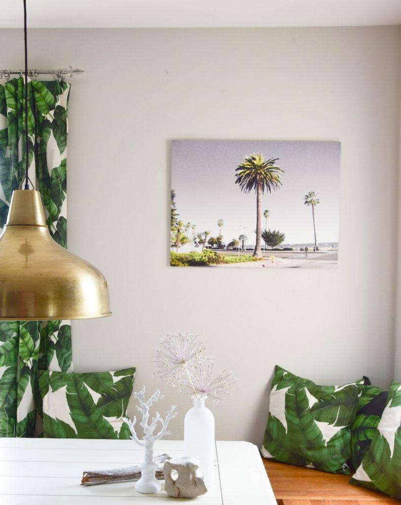 Wanddeko für das Esszimmer: Sommer, Palmen und Tropical Feeling - Santa Barbara