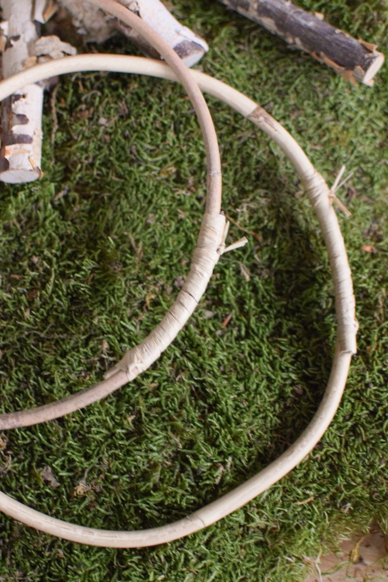 Loop-Ring aus Rattan: 25 cm