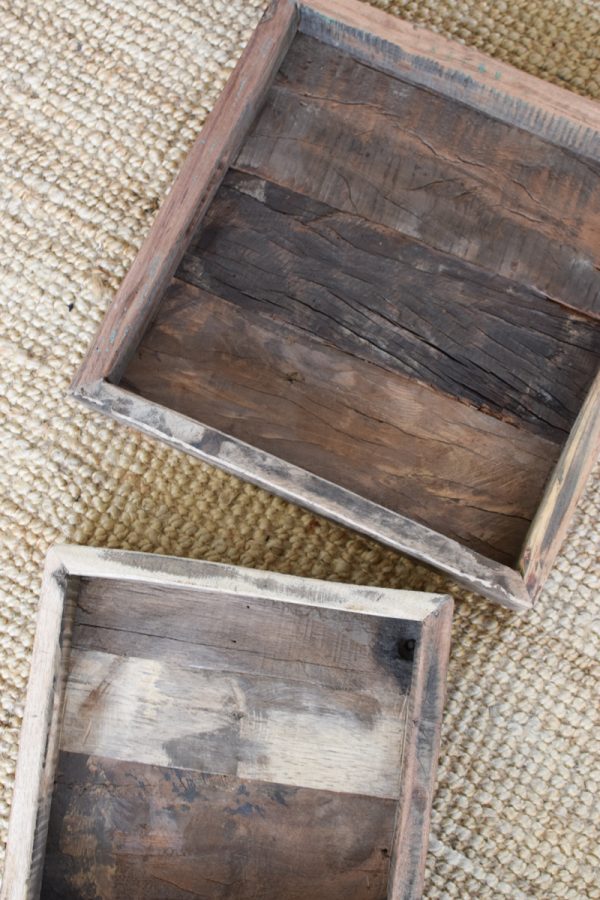 Holz-Tablett Set Serviertablett Dekotablett Tablett antikholz altholz für Küche und deinen Schreibtisch. Deko für die Landhausküche jetzt im Mrs Greenery Shop bestellen kaufen