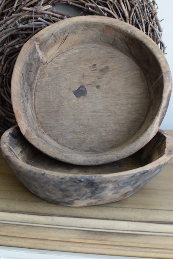 Antike Holzschale antikes Einzelstück handgefertigt. Schale aus Holz Tischdeko Dekoidee Mrs Greenery Shop bestellen kaufen
