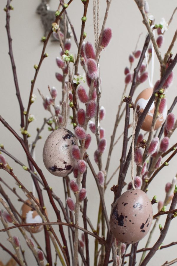Weidekätzchen Salix pastell rosa pink Frühlingsdeko Osterdeko Kranz Strauß im Mrs Greenery Shop bestellen kaufen