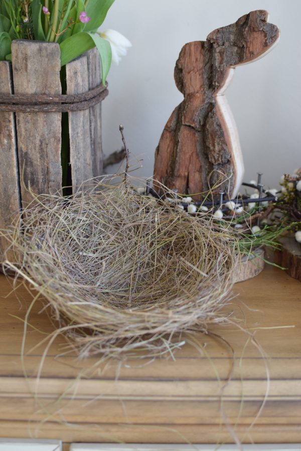 Nest Naturnest Osternest Osterdeko Dekoidee mit Naturmaterialien. Naturtopf Übertopf im Mrs Greenery Shop bestellen kaufen