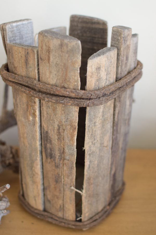 Aged Wood Topf Übertopf Vase Altholz rustikal antik Naturdeko Deko Dekoidee im Mrs Greenery Shop bestellen kaufen