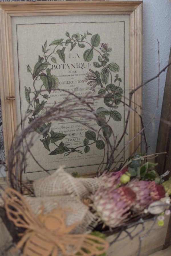 Botanische Drucke Blumenbild Holz Jute Bild Motiv Blumen im Mrs Greenery Shop kaufen bestellen Naturdeko Deko natürlich dekorieren