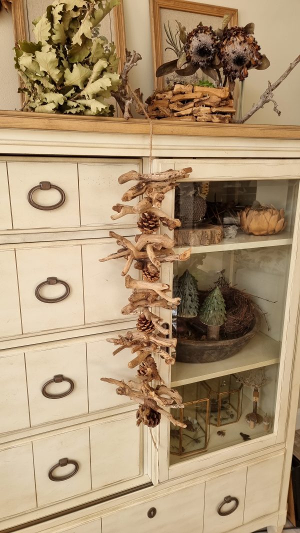 Treibholz Girlande Anhänger Holzdeko Naturdeko Zapfen im Mrs Greenery Shop bestellen kaufen