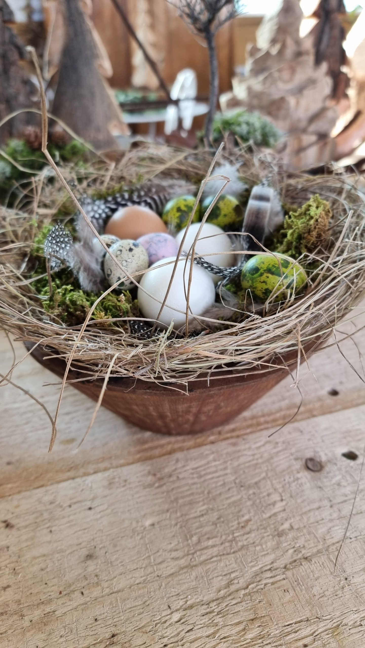 Osternest Egg-Love inkl. Holzschale