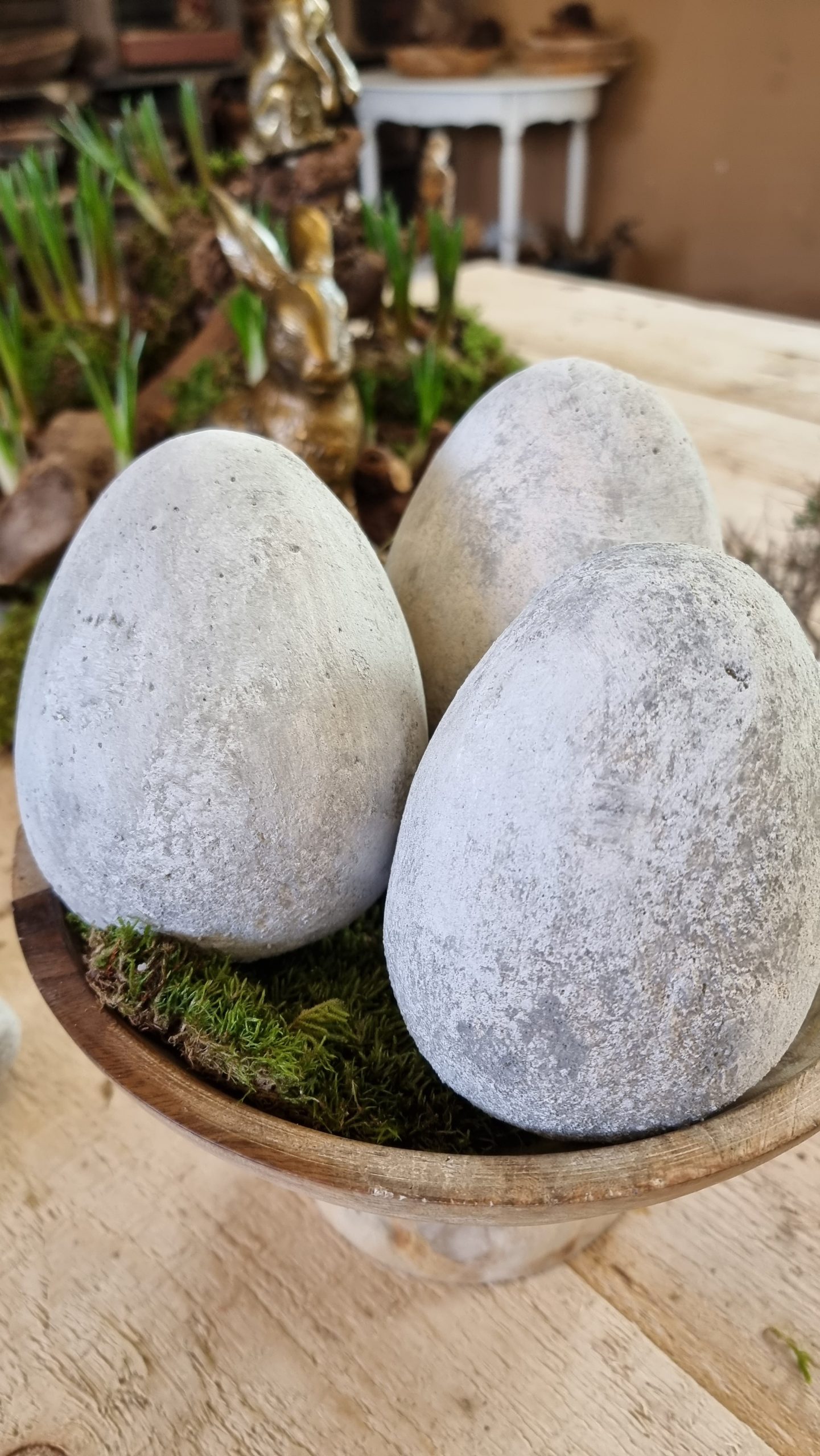 Ei aus Stein 15 cm