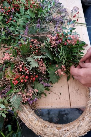 Workshop KRANZBINDEN KRANZ Kräenze binden kurs im mrs greenery Shop bestellen kaufen anmelden bad saulgau