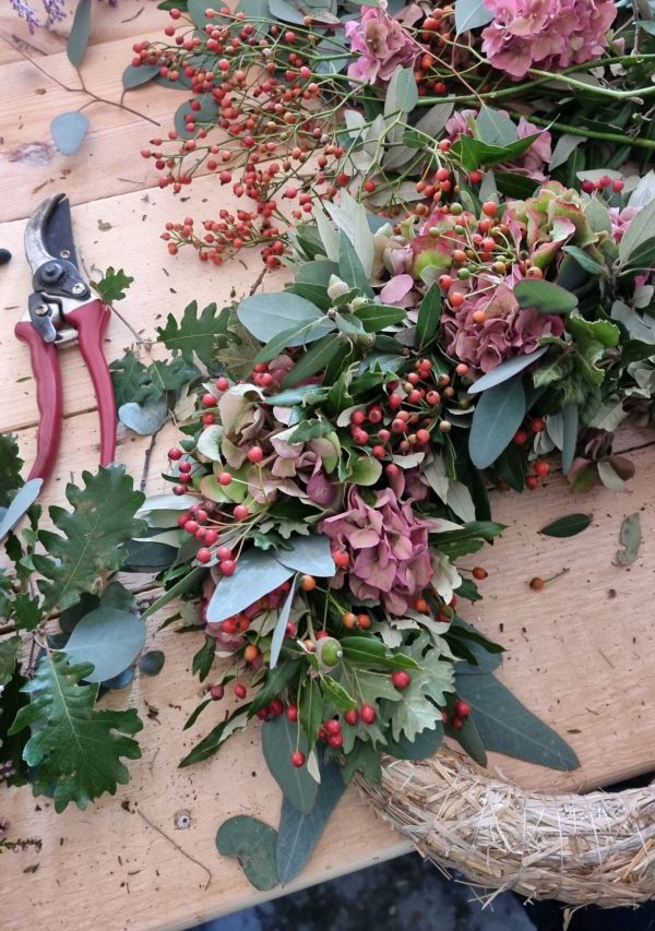 Workshop KRANZBINDEN KRANZ Kräenze binden kurs im mrs greenery Shop bestellen kaufen anmelden bad saulgau