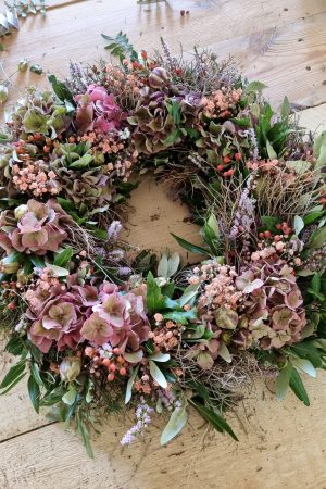 Workshop KRANZBINDEN KRANZ Kräenze binden kurs im mrs greenery Shop bestellen kaufen anmelden bad saulgau