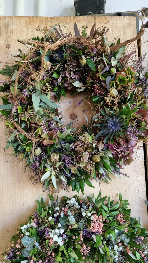 Workshop KRANZBINDEN KRANZ Kräenze binden kurs im mrs greenery Shop bestellen kaufen anmelden bad saulgau