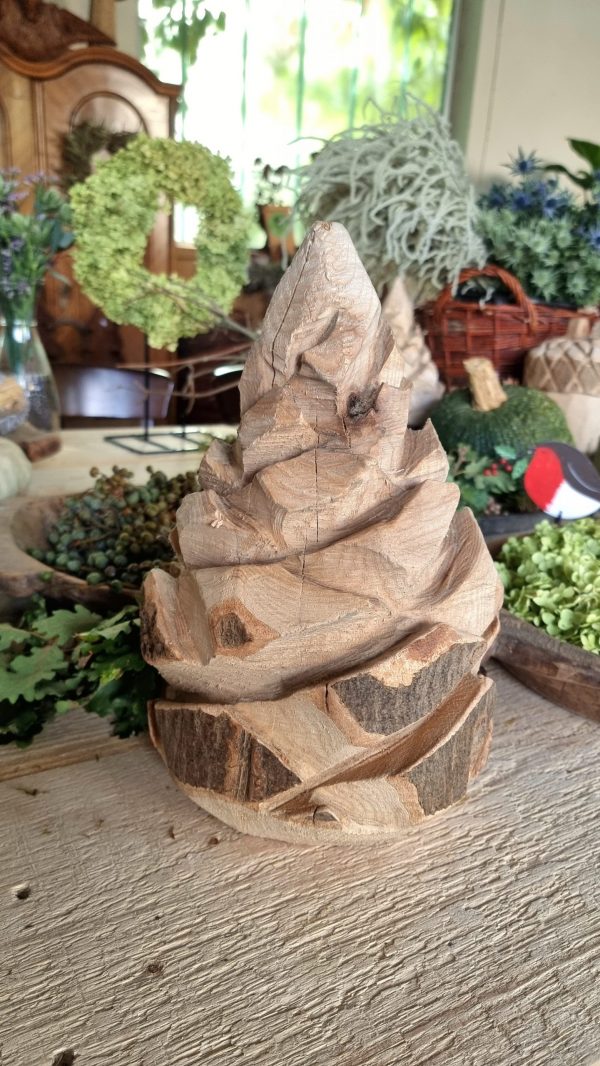 Zapfen aus Holz HOlzzapfen Weihnachtsdeko holzdeko naturdeko im mrs greenery shop bestellen kaufen