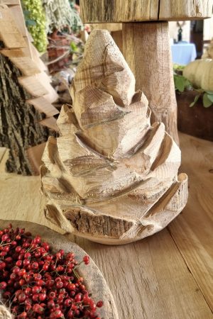 Zapfen aus Holz HOlzzapfen Weihnachtsdeko holzdeko naturdeko im mrs greenery shop bestellen kaufen