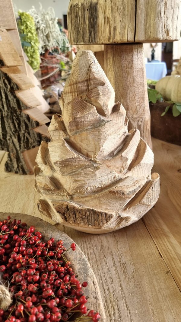 Zapfen aus Holz HOlzzapfen Weihnachtsdeko holzdeko naturdeko im mrs greenery shop bestellen kaufen