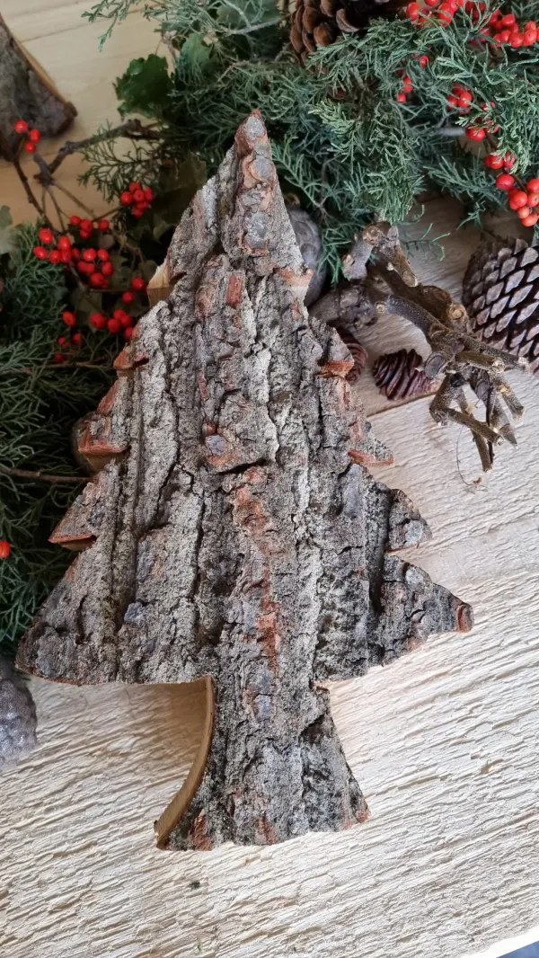Tanne mit Rinde 35cm