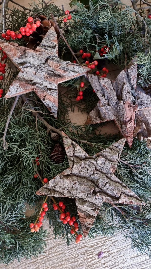 Stern Holzstern Weihnachtsstern Holzdeko dekostern Winterdeko