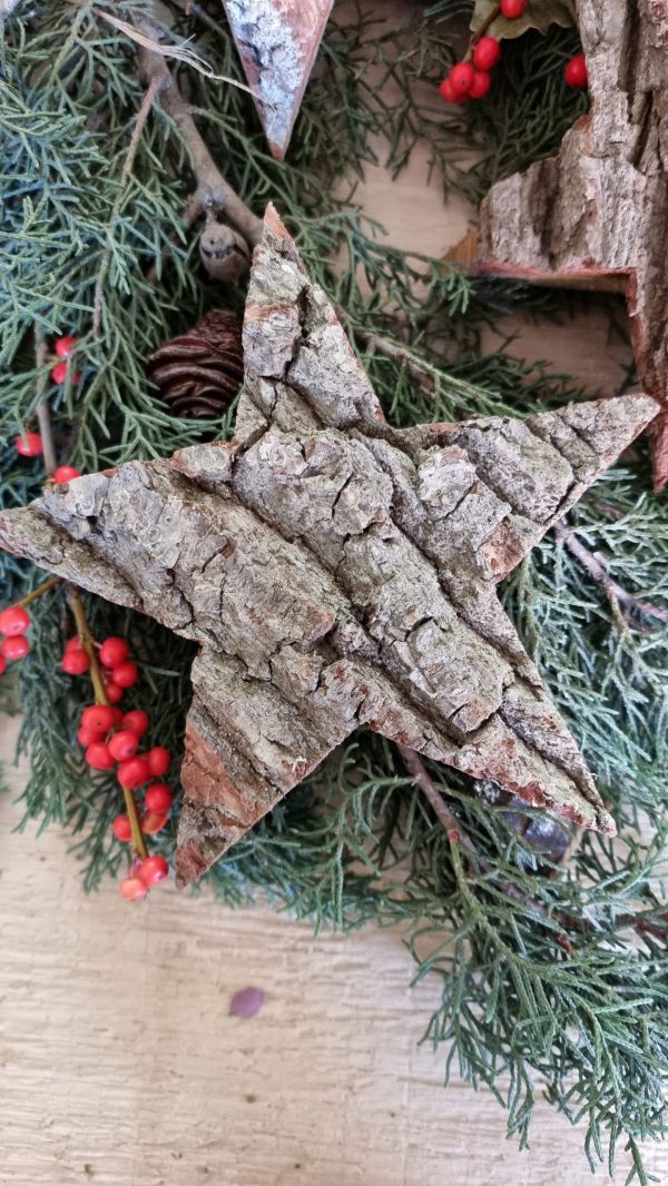 Stern Holzstern Weihnachtsstern Holzdeko dekostern Winterdeko