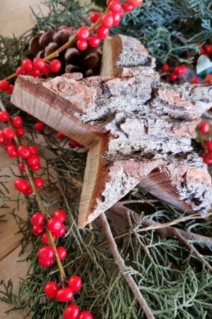 Stern Holzstern Weihnachtsstern Holzdeko dekostern Winterdeko