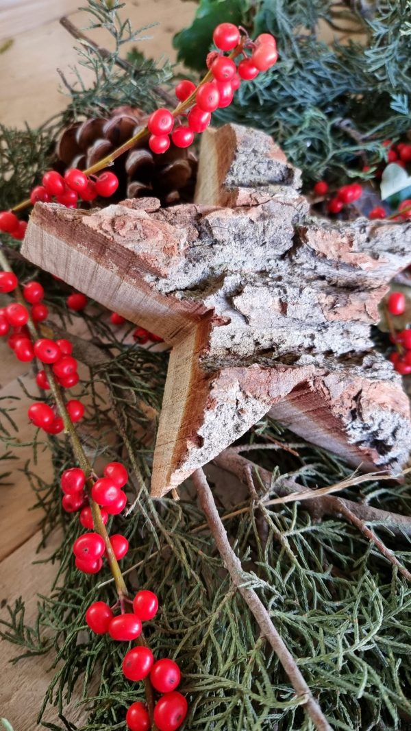 Stern Holzstern Weihnachtsstern Holzdeko dekostern Winterdeko