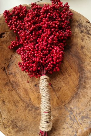 Pfefferbeeren getrocknet rot Weihnachtsdeko Winterdeko Dekoidee im Mrs Greenery Shop bestellen kaufen
