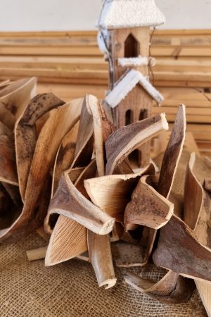 Girlande HOlz natur Naturgirlande deko Winterdeko Deko im Mrs Greenery Shop bestellen kaufen