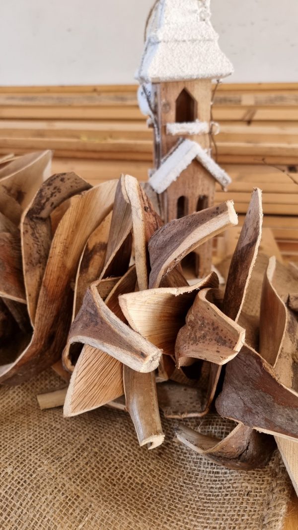Girlande HOlz natur Naturgirlande deko Winterdeko Deko im Mrs Greenery Shop bestellen kaufen