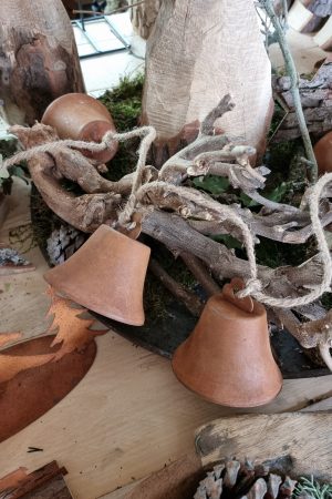 Glockenstrang Glockendeko rost Rostdeko Weihnachtsdeko Dekoidee Deko im Mrs Greenery Shop bestellen kaufen