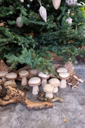 Holzpilz Pilz aus Holz Dekopilz Holzdeko im Mrs Greenery Shop bestellen kaufen