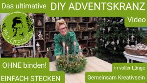 Adventskranz Adventskränze Workshop Video Anleitung Stecken Binden mrs Greenery Shop