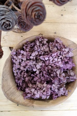 Hortensienblüten getrocknet Trockenblumen Hortensie violett rosa kreativsein im Mrs Greenery Shop bestellen kaufen
