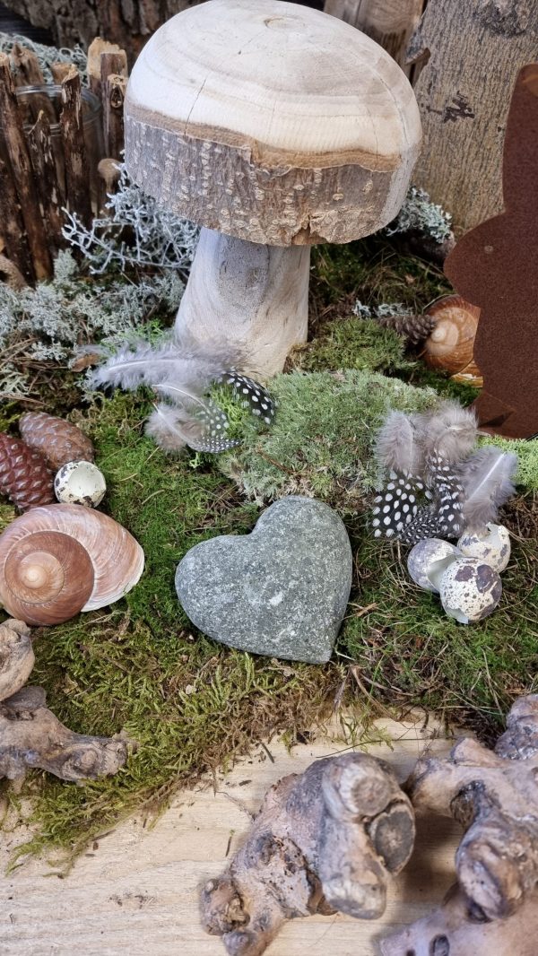 Steinherz Herz aus Stein Deko Dekoidee kreativsein im Mrs Greenery Shop bestellen kaufen