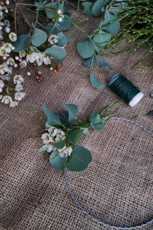 wellenring kranzbinden loop drahtring drahtkranz kreativsein kranzbinden kranz kränze im mrs greenery shop bestellen kaufen