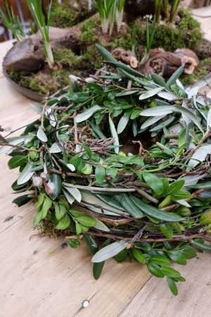 kreativ-set selbermachen frühlingsnest frühlingsdeko osterdeko naturdeko kranz im mrs greenery shop bestellen kaufen
