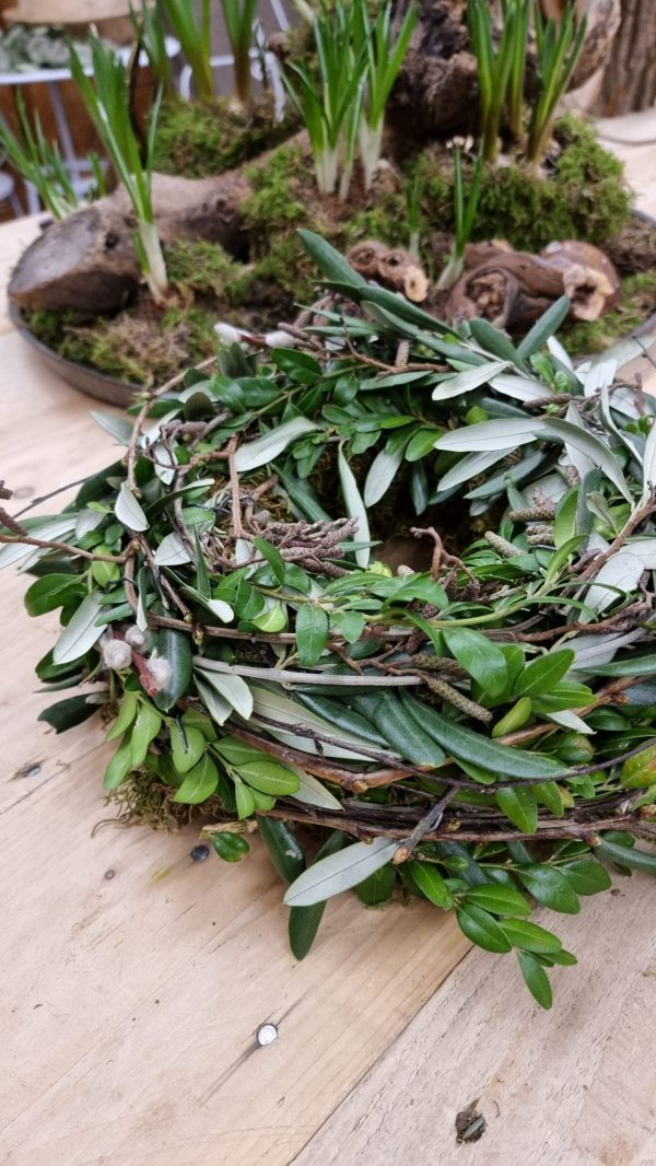 kreativ-set selbermachen frühlingsnest frühlingsdeko osterdeko naturdeko kranz im mrs greenery shop bestellen kaufen