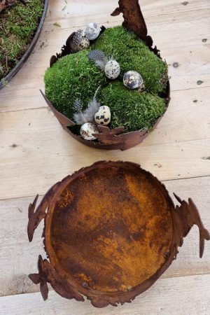 Hasenteller Hasentablett Osterdeko Hasendeko Osterhase Tischdeko Rostdeko Dekoidee Ostern im Mrs Greenery Shop bestellen kaufen