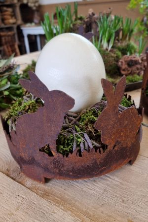 Hasenteller Hasentablett Osterdeko Hasendeko Osterhase Tischdeko Rostdeko Dekoidee Ostern im Mrs Greenery Shop bestellen kaufen