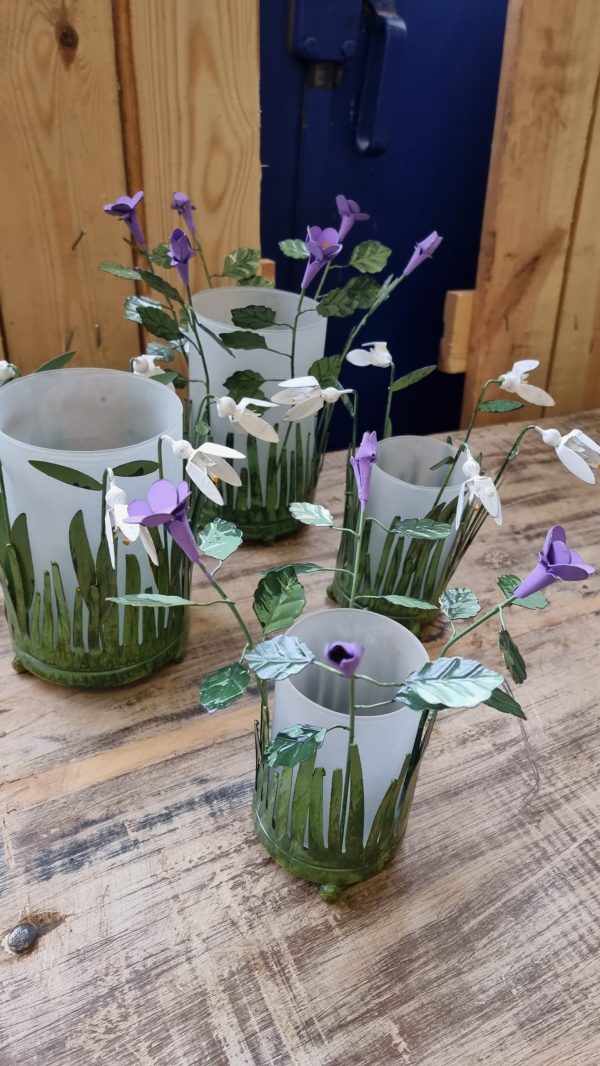 windlicht blumen metalldeko blumenvase metallvase frühlingsdeko im Mrs Greenery Shop bestellen kaufen