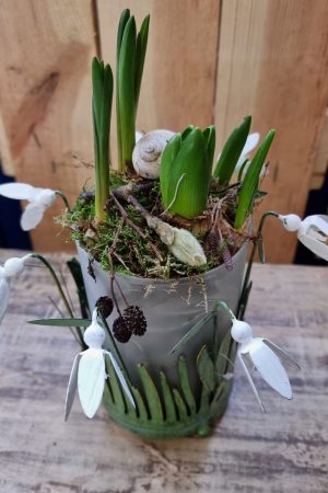 windlicht blumen metalldeko blumenvase metallvase frühlingsdeko im Mrs Greenery Shop bestellen kaufen
