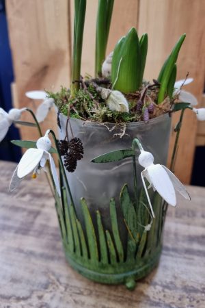 windlicht blumen metalldeko blumenvase metallvase frühlingsdeko im Mrs Greenery Shop bestellen kaufen