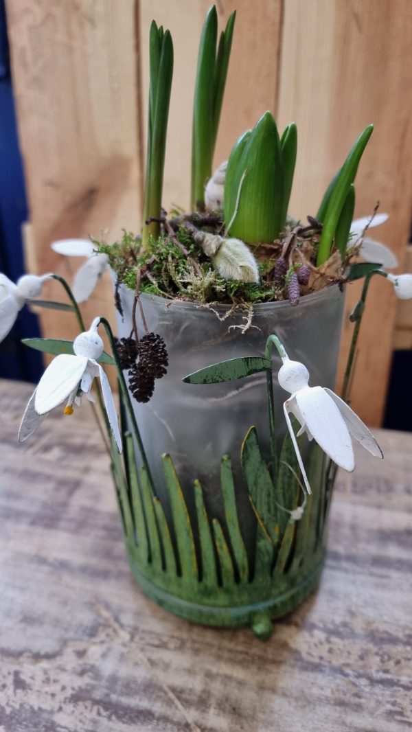 windlicht blumen metalldeko blumenvase metallvase frühlingsdeko im Mrs Greenery Shop bestellen kaufen