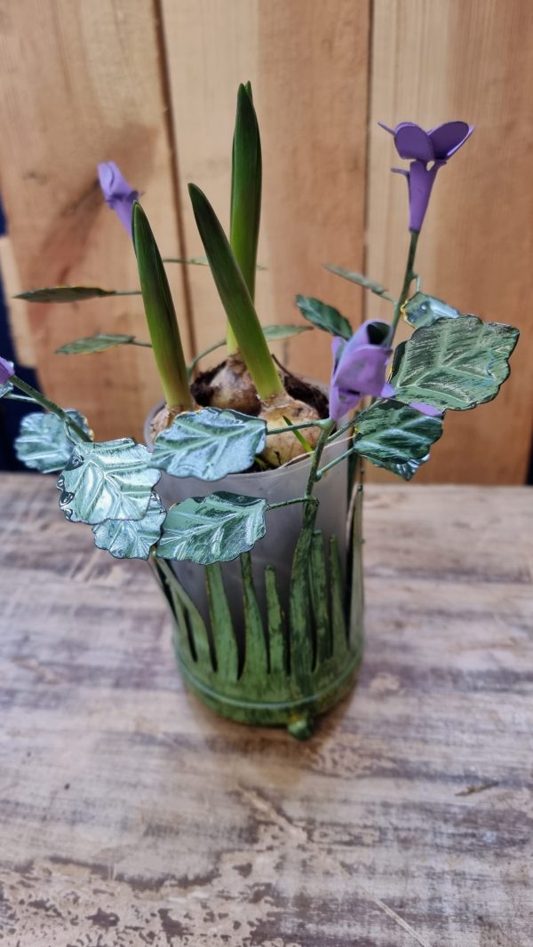 windlicht blumen metalldeko blumenvase metallvase frühlingsdeko im Mrs Greenery Shop bestellen kaufen