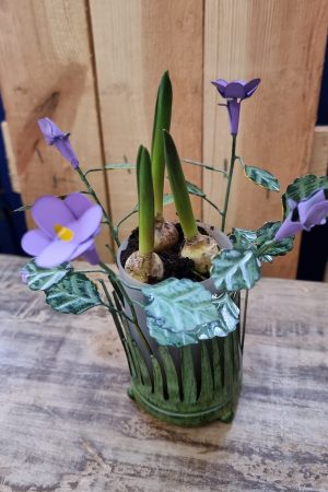windlicht blumen metalldeko blumenvase metallvase frühlingsdeko im Mrs Greenery Shop bestellen kaufen
