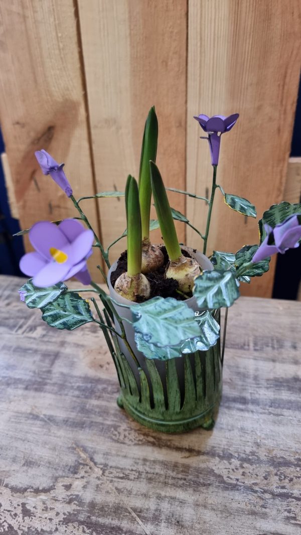 windlicht blumen metalldeko blumenvase metallvase frühlingsdeko im Mrs Greenery Shop bestellen kaufen