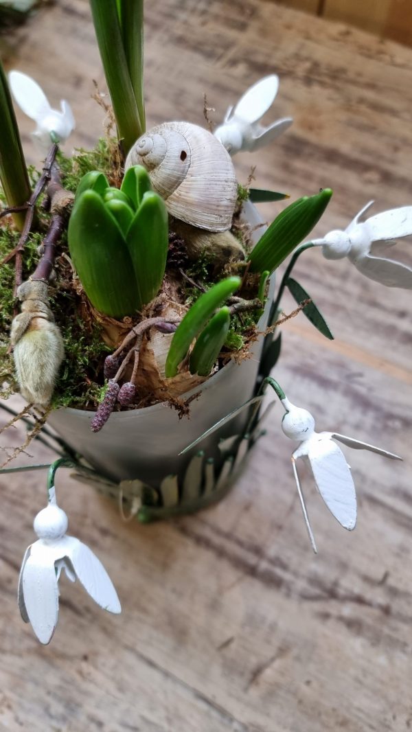 windlicht blumen metalldeko blumenvase metallvase frühlingsdeko im Mrs Greenery Shop bestellen kaufen