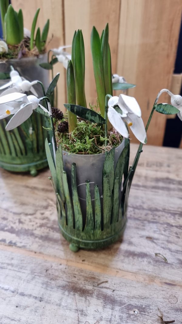 windlicht blumen metalldeko blumenvase metallvase frühlingsdeko im Mrs Greenery Shop bestellen kaufen