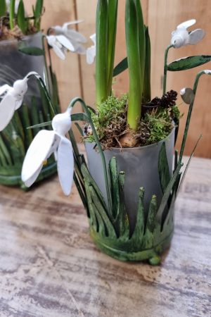 windlicht blumen metalldeko blumenvase metallvase frühlingsdeko im Mrs Greenery Shop bestellen kaufen