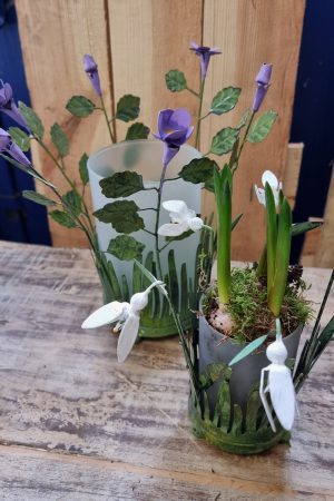 windlicht blumen metalldeko blumenvase metallvase frühlingsdeko im Mrs Greenery Shop bestellen kaufen