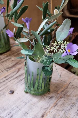 windlicht blumen metalldeko blumenvase metallvase frühlingsdeko im Mrs Greenery Shop bestellen kaufen